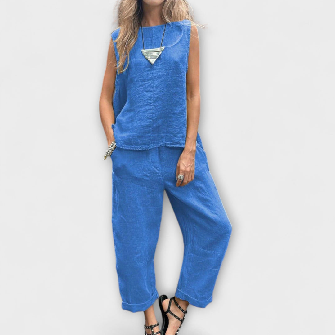 Jennifer – Relaxed Cotton-Linen Outfit