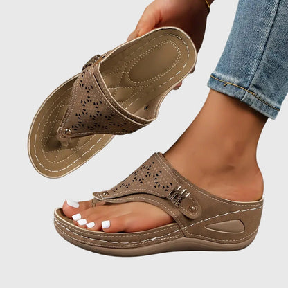 Kaylie | Women's Slip-On Orthopedic Sandals with Wedge Sole and Arch Support