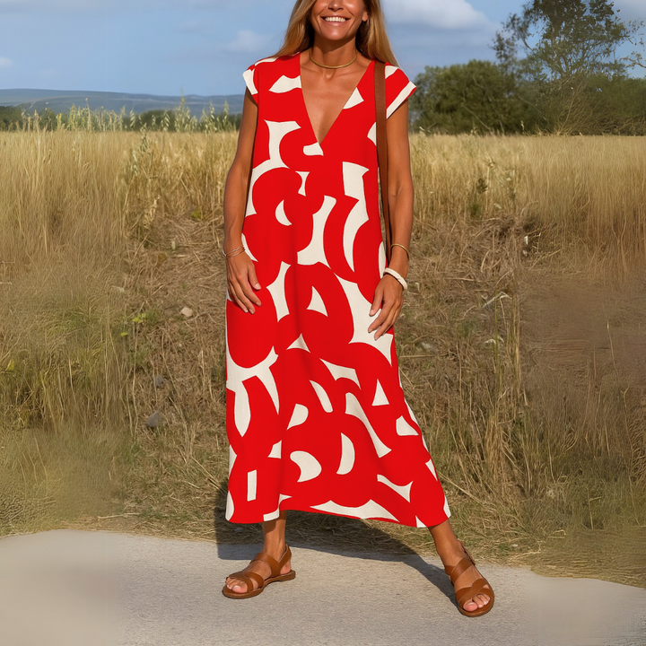 Charlotte | Flowy V-neck dress (almost sold out)
