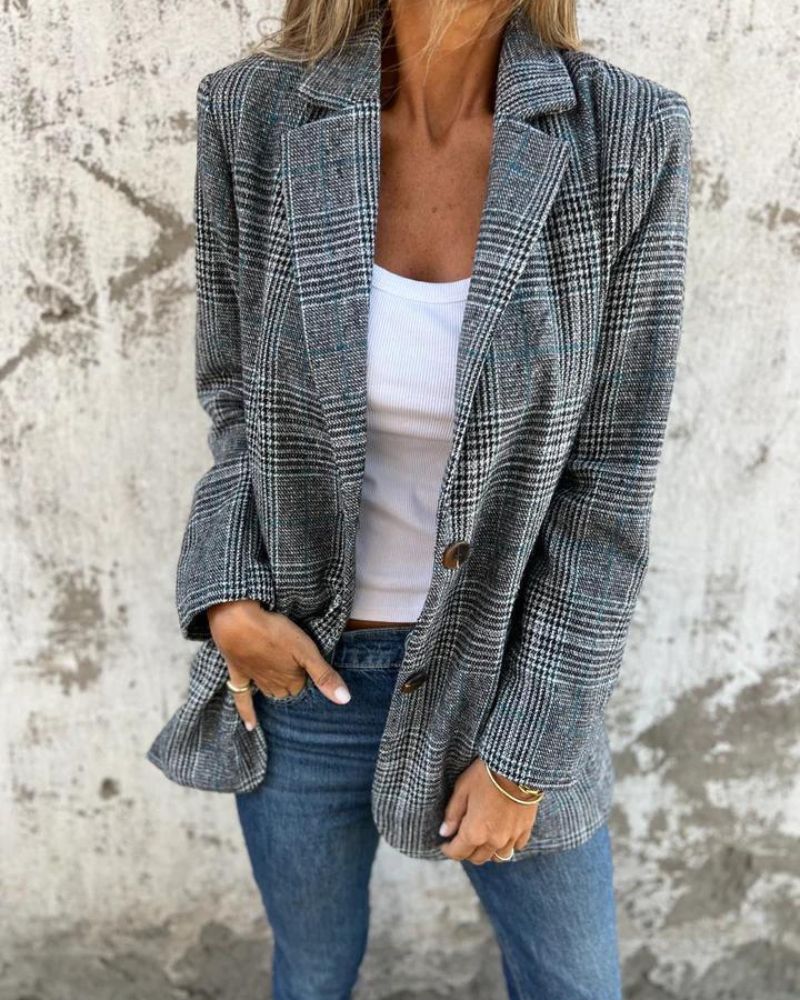 EIRA - TIMELESS CHECKED BLAZER