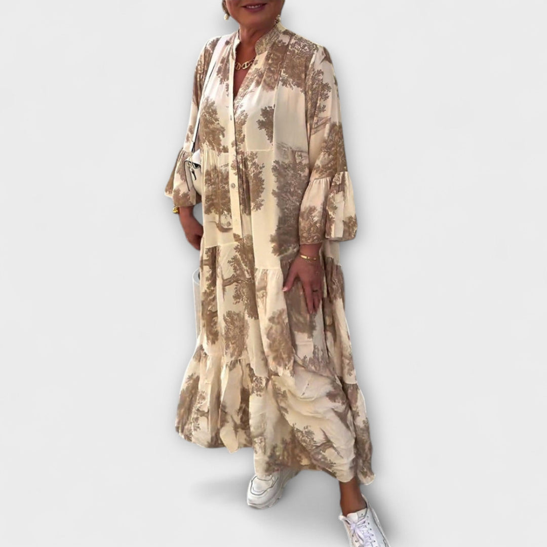 Nerina – Elegant Floral Maxi Dress