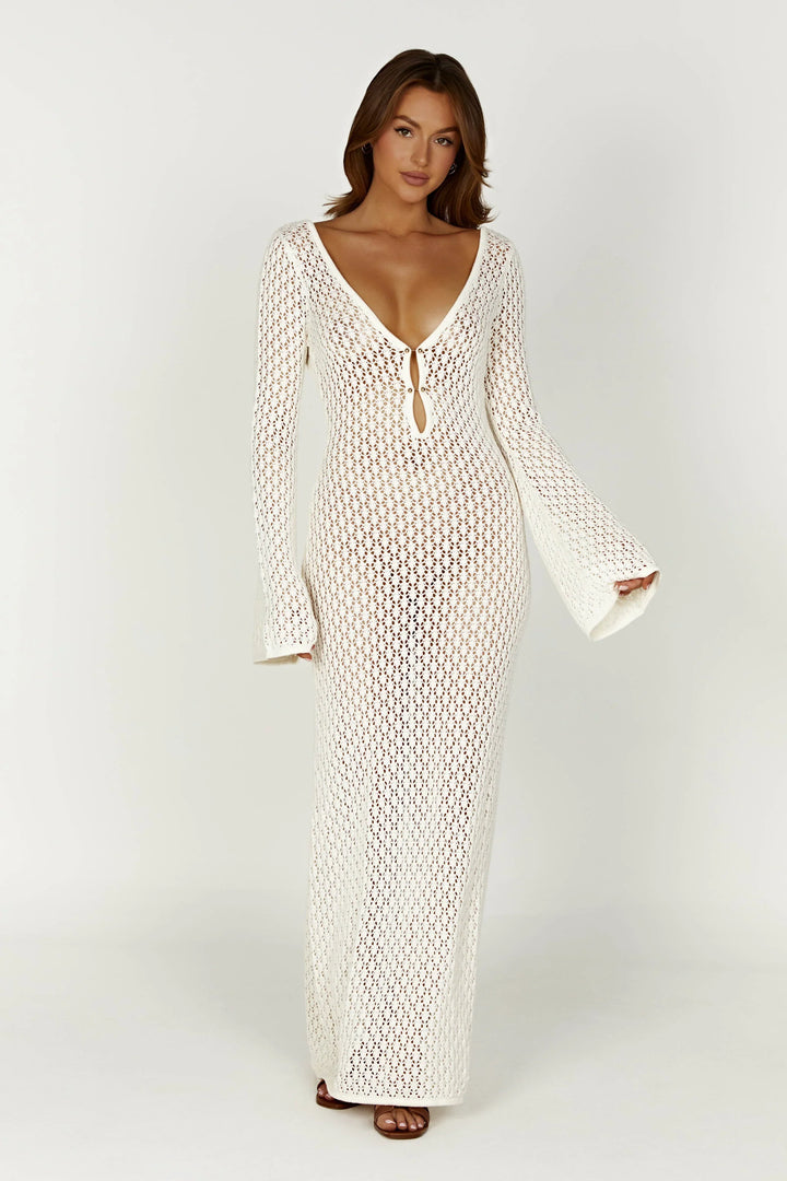 Luna Shore Dress | White