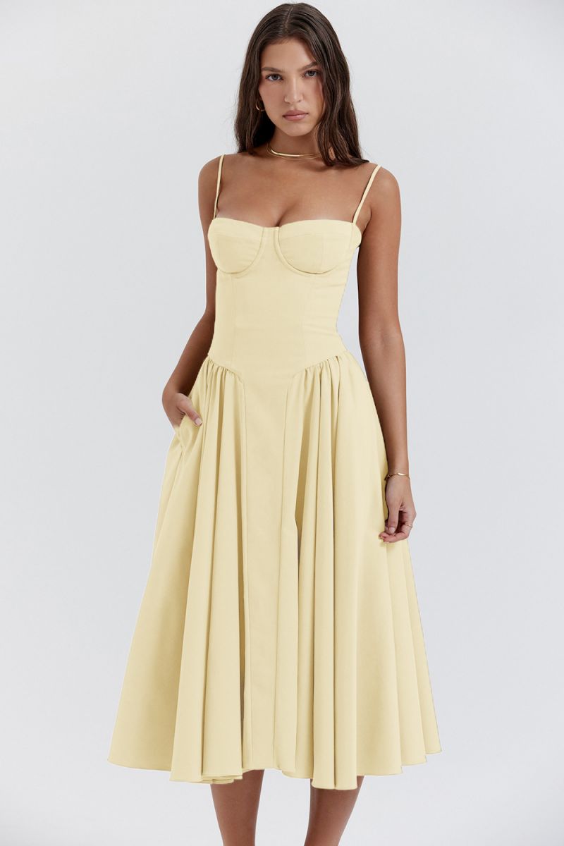 Emma | Waist-Enhancing Midi Dress