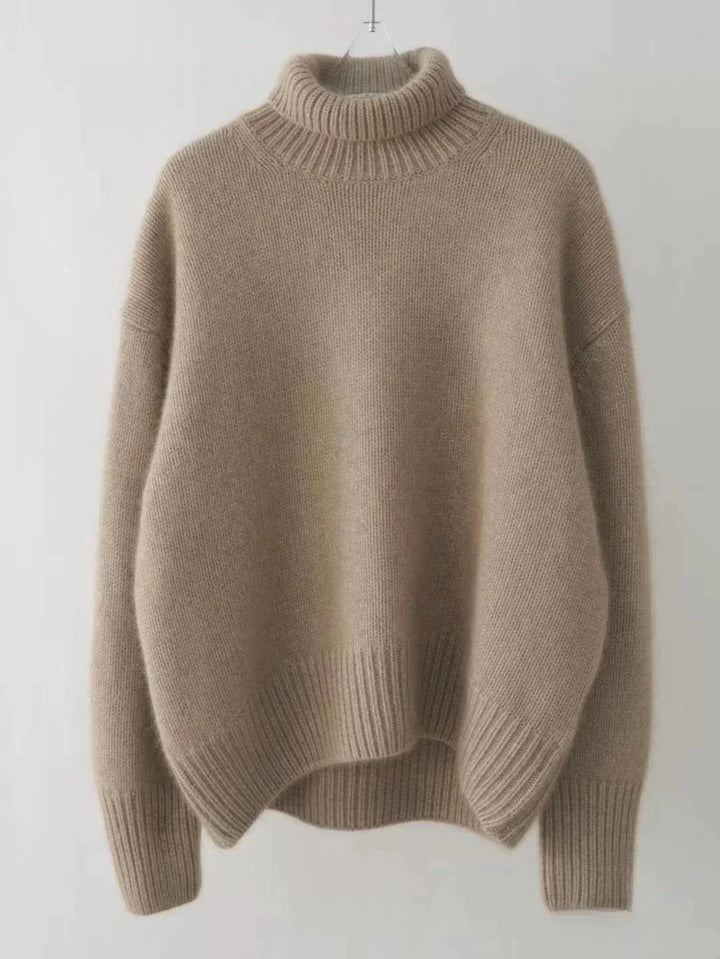 Kayla – High Collar Loose Knitted Jumper