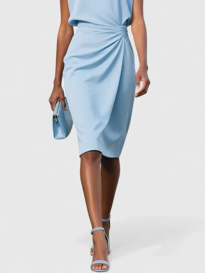 Lisandrah | Women's Sleek-Cut Solid Color Dress with Flattering Silhouette