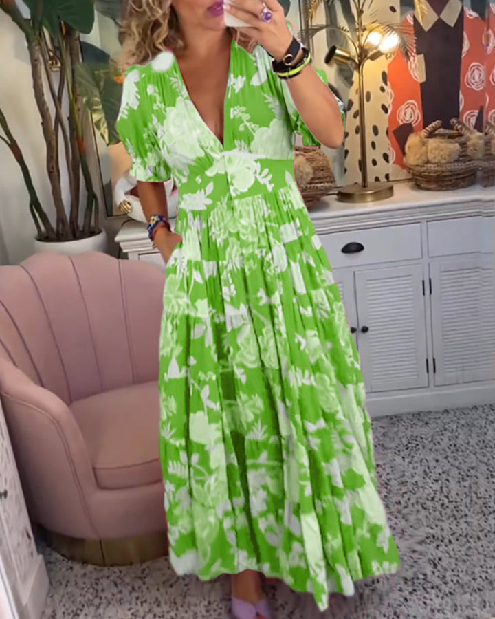 Tessa – Floral Print Dress with Pockets