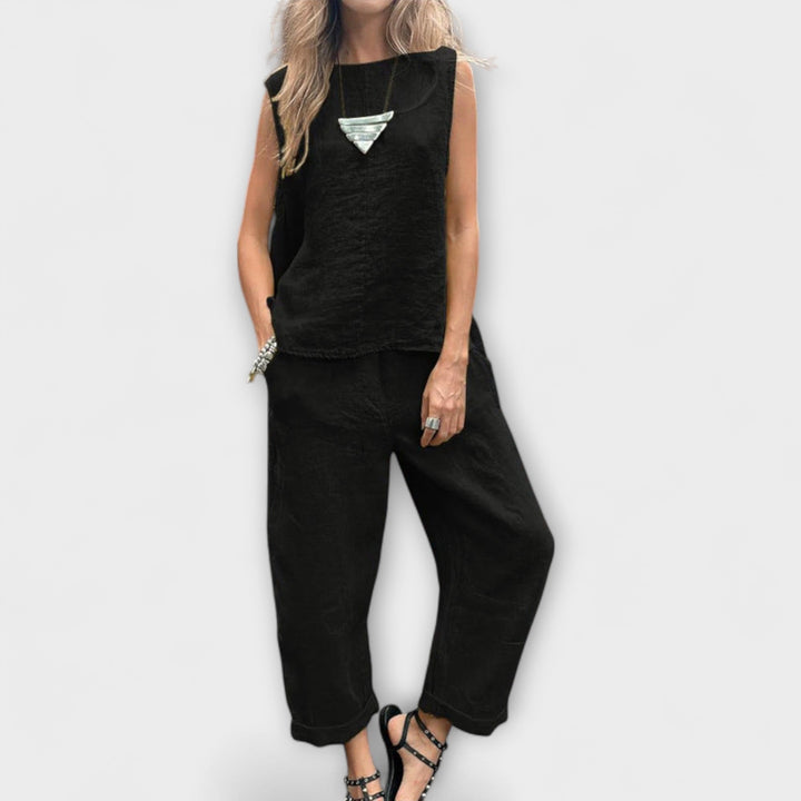 Jennifer – Relaxed Cotton-Linen Outfit