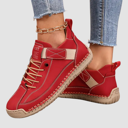 Saela | Women's Wide-Fit Orthopedic Slip-On Sneakers with Elastic Side Panels