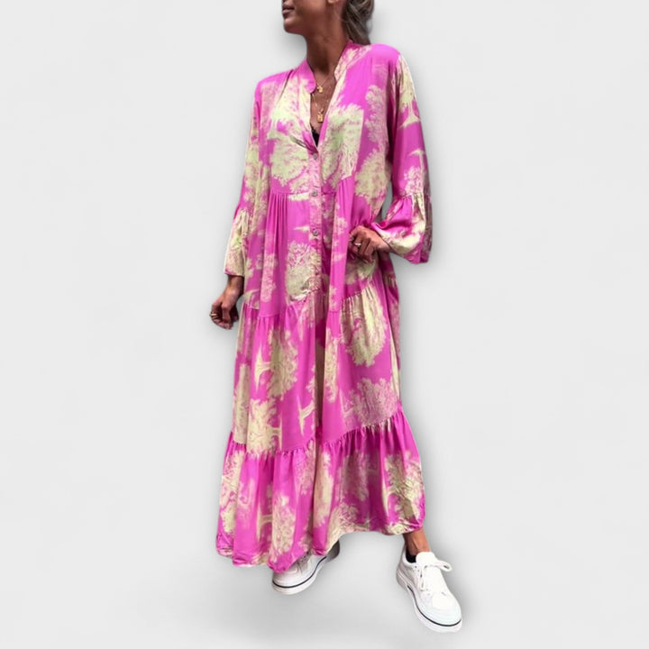 Nerina – Elegant Floral Maxi Dress
