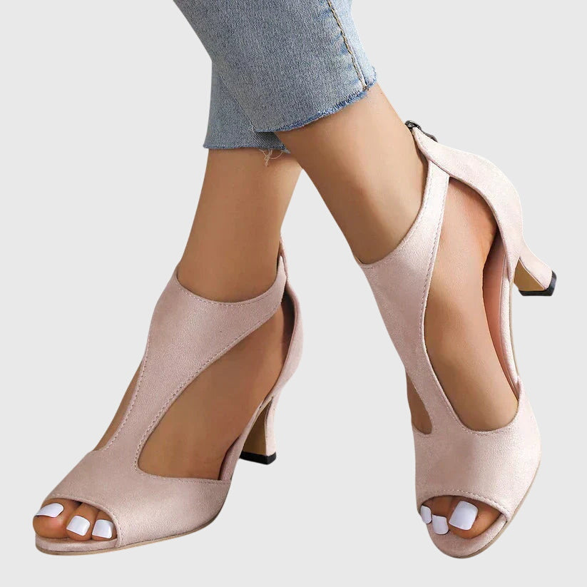Delfina | Women's Orthopedic Heels with Stable Heel and Stretch Fit