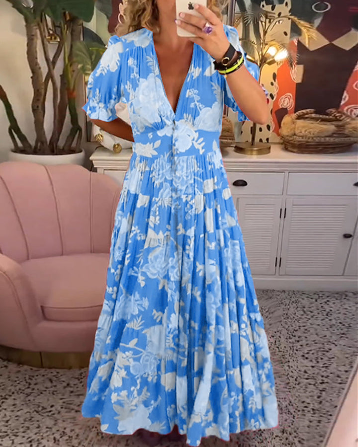 Tessa – Floral Print Dress with Pockets