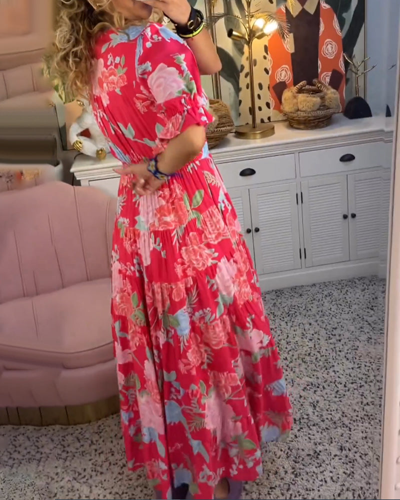 Tessa – Floral Print Dress with Pockets