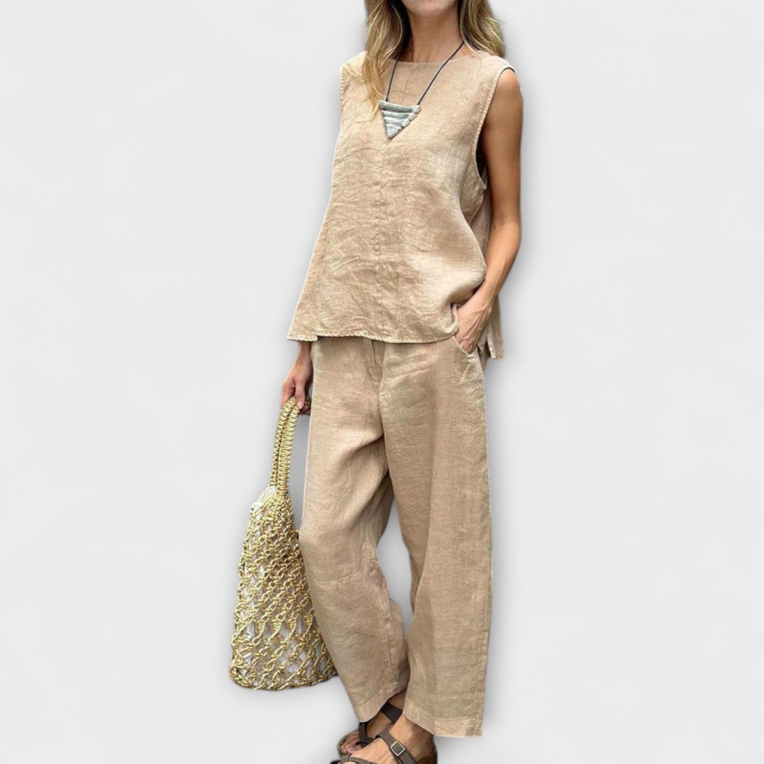 Jennifer – Relaxed Cotton-Linen Outfit