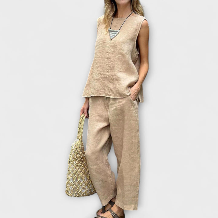 Jennifer – Relaxed Cotton-Linen Outfit