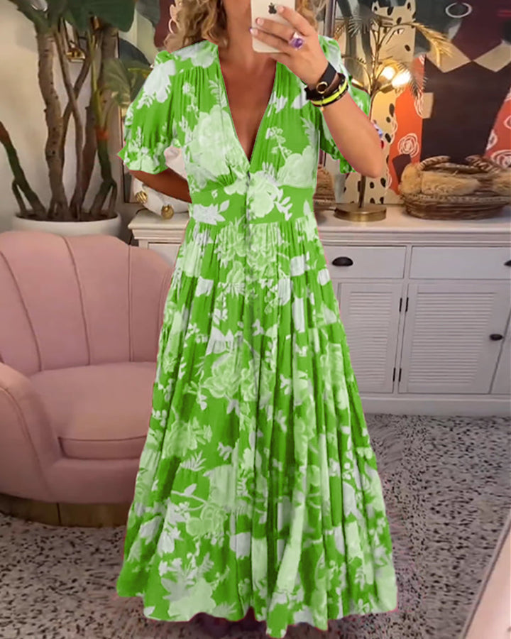 Tessa – Floral Print Dress with Pockets