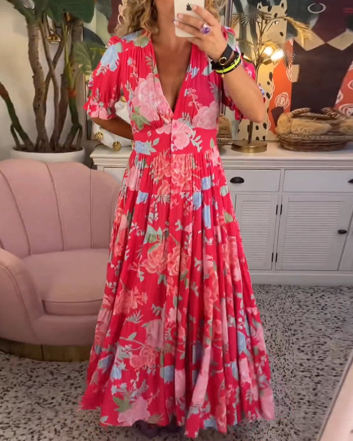Tessa – Floral Print Dress with Pockets