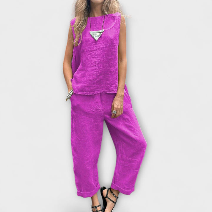 Jennifer – Relaxed Cotton-Linen Outfit