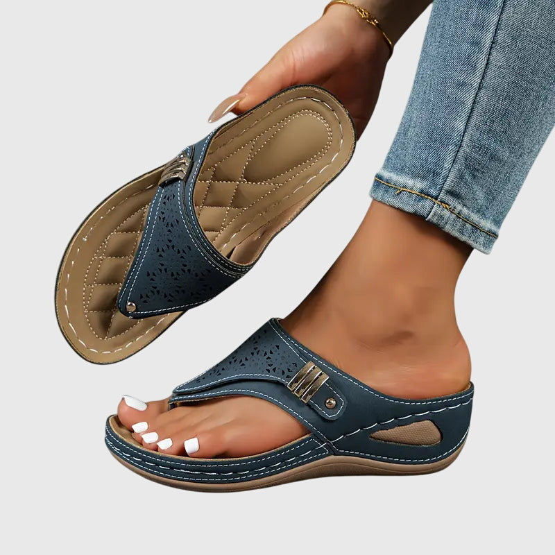 Kaylie | Women's Slip-On Orthopedic Sandals with Wedge Sole and Arch Support
