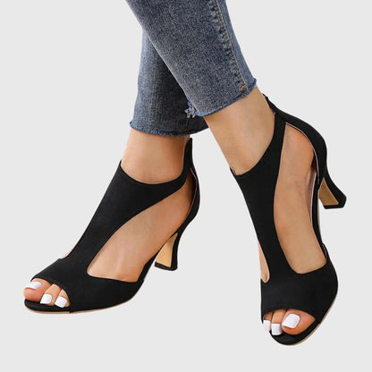 Delfina | Women's Orthopedic Heels with Stable Heel and Stretch Fit