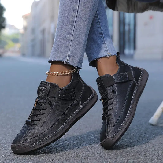 Saela | Women's Wide-Fit Orthopedic Slip-On Sneakers with Elastic Side Panels