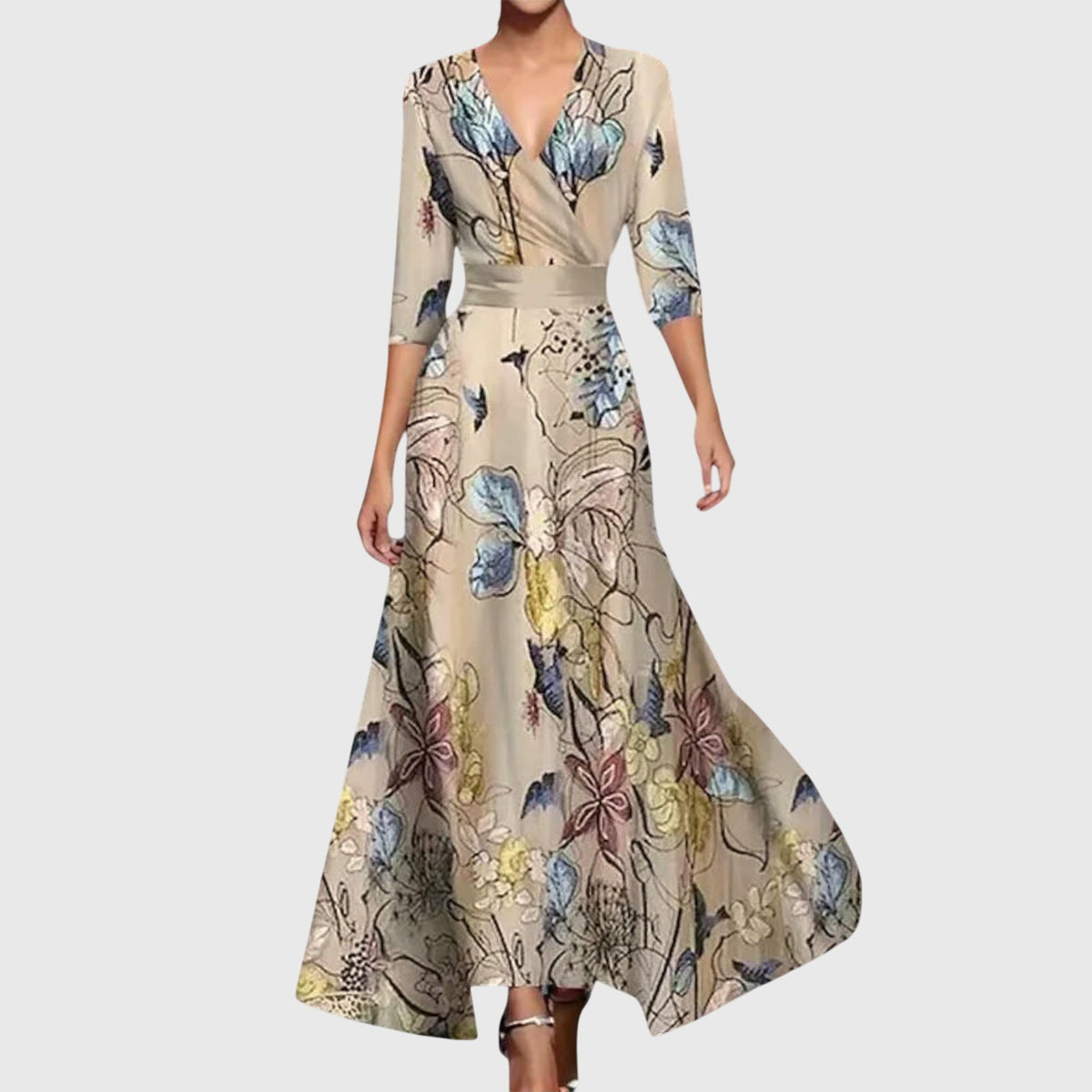 Leila | Women's Long-Sleeve Tailored Dress with Elegant Fit