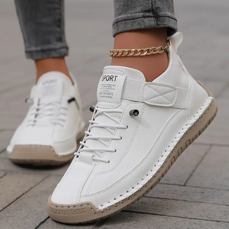 Saela | Women's Wide-Fit Orthopedic Slip-On Sneakers with Elastic Side Panels