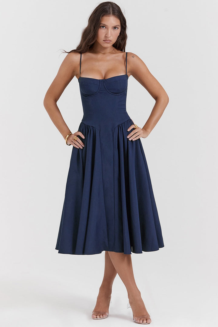 Emma | Waist-Enhancing Midi Dress