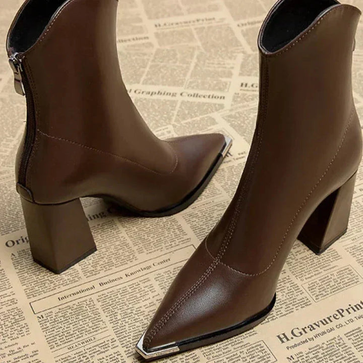 Chelsea™ | Stylish Leather Heels