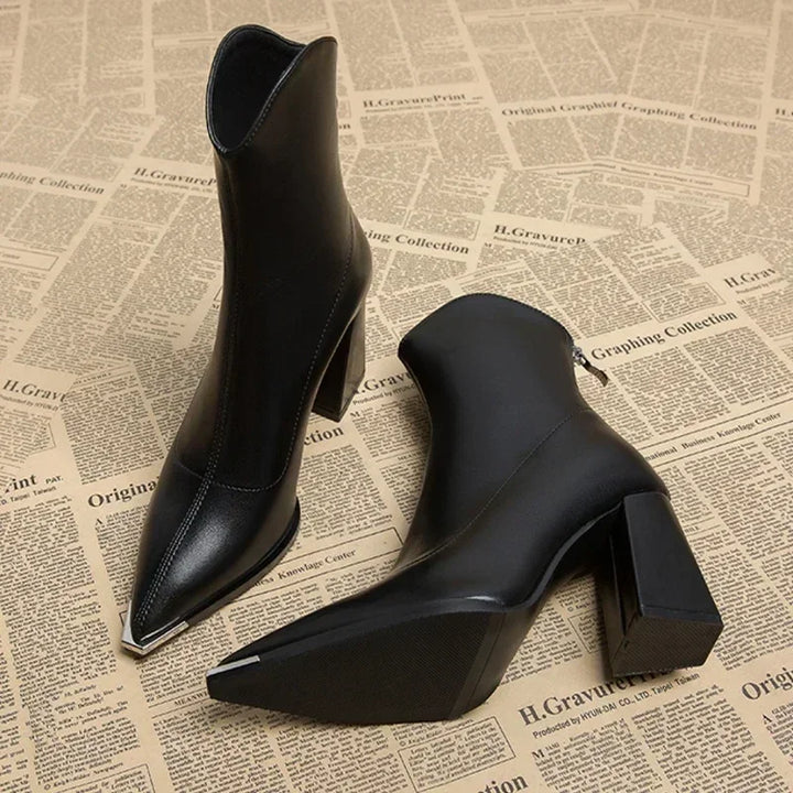 Chelsea™ | Stylish Leather Heels