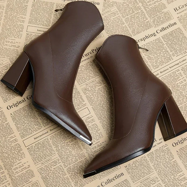 Chelsea™ | Stylish Leather Heels