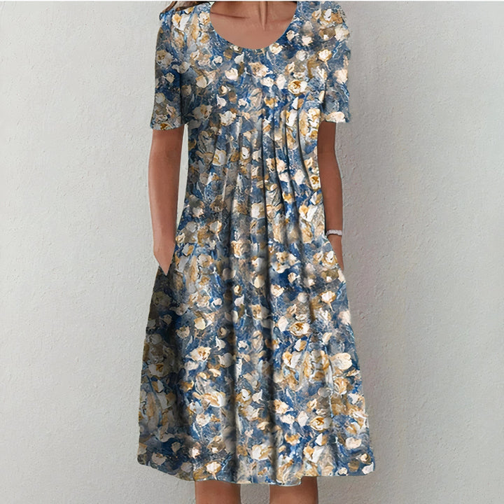 Leilani – Summer Bloom Ruffle-Trim Party Dress