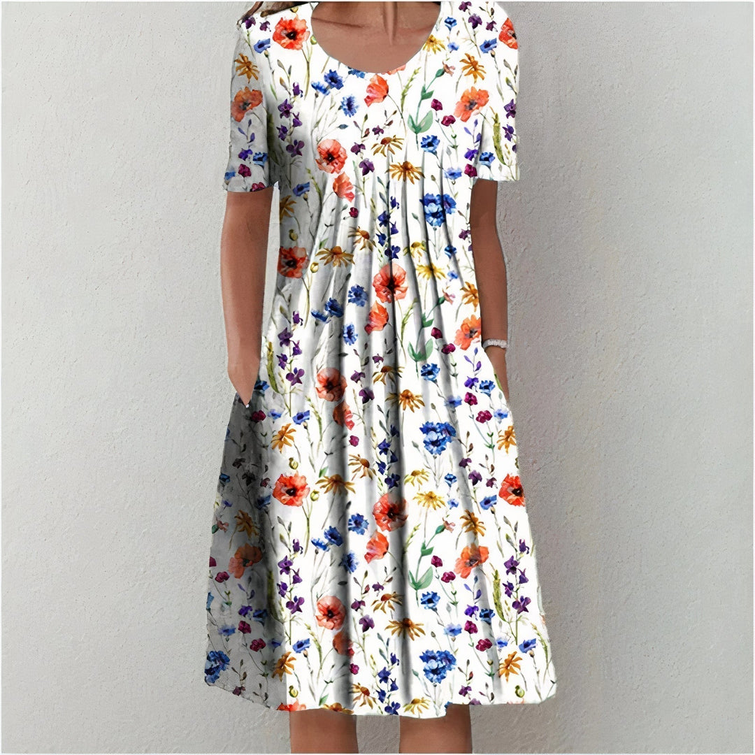 Leilani – Summer Bloom Ruffle-Trim Party Dress