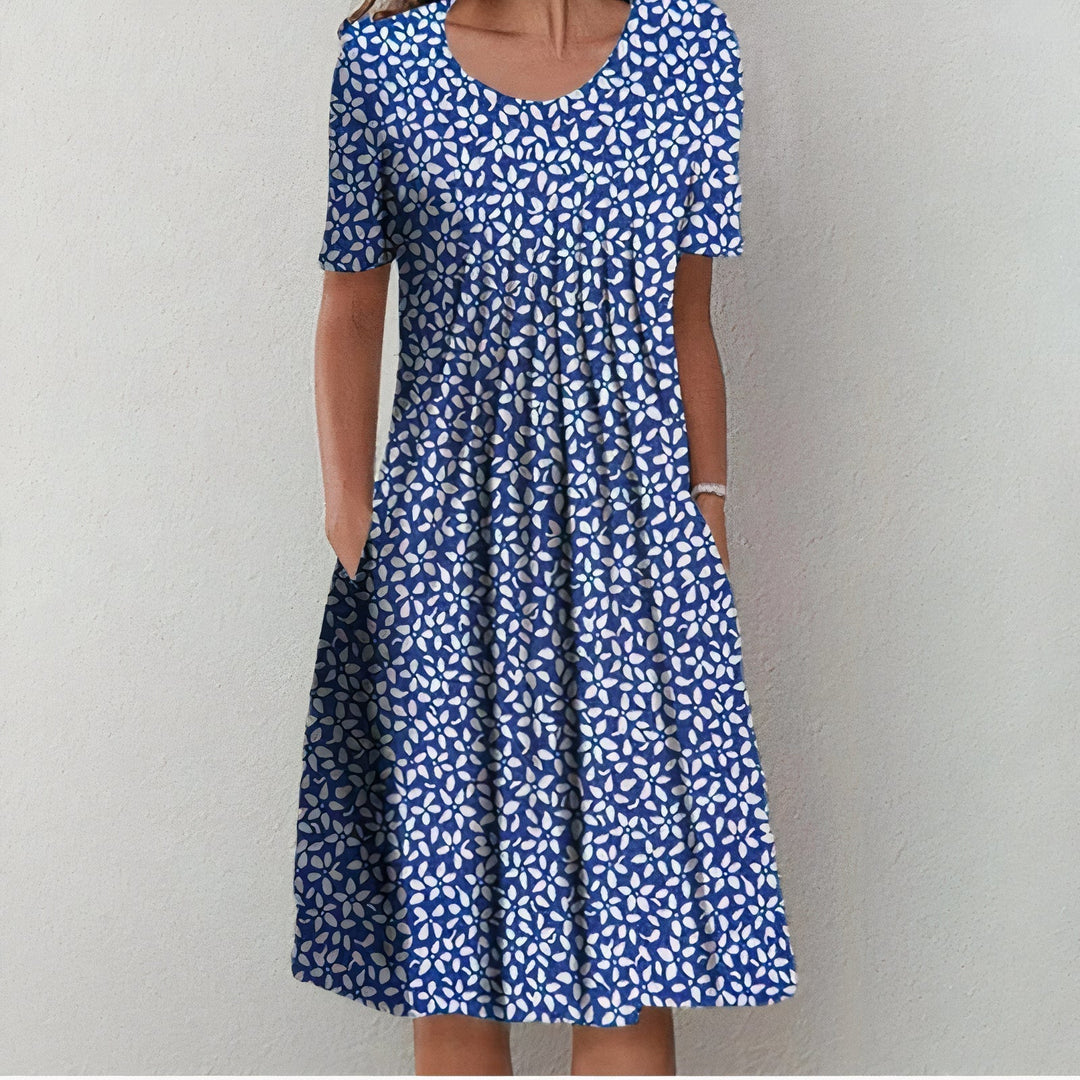 Leilani – Summer Bloom Ruffle-Trim Party Dress