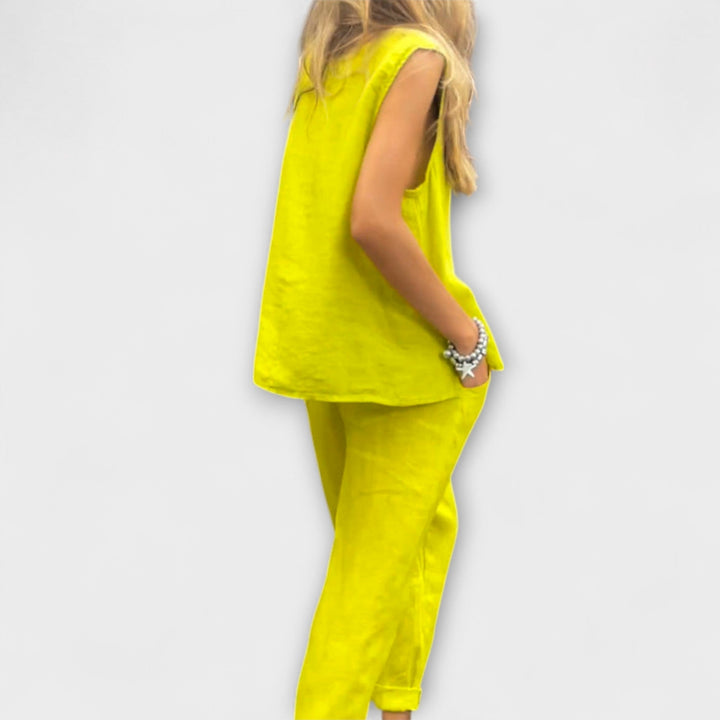 Jennifer – Relaxed Cotton-Linen Outfit