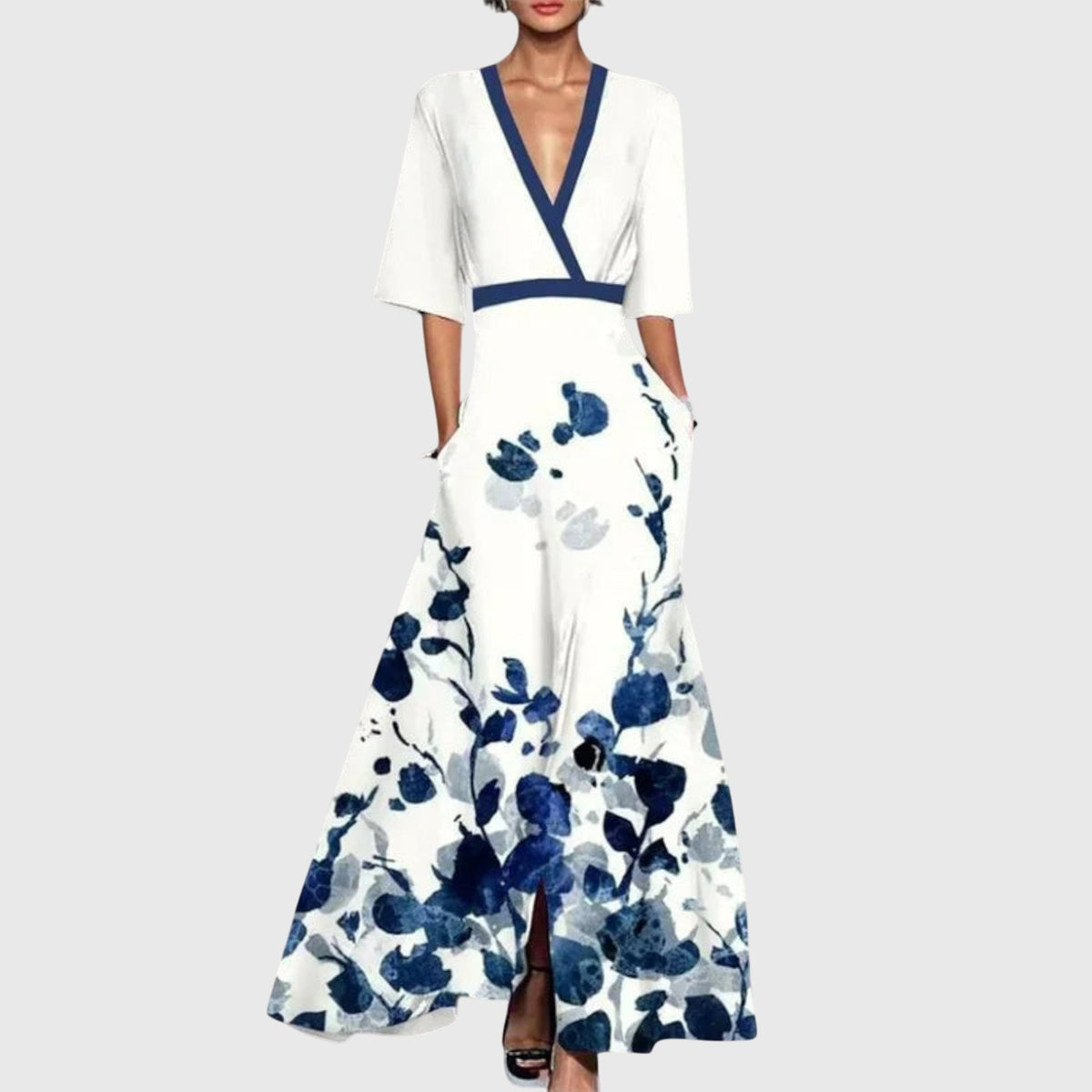 Leila | Women's Long-Sleeve Tailored Dress with Elegant Fit