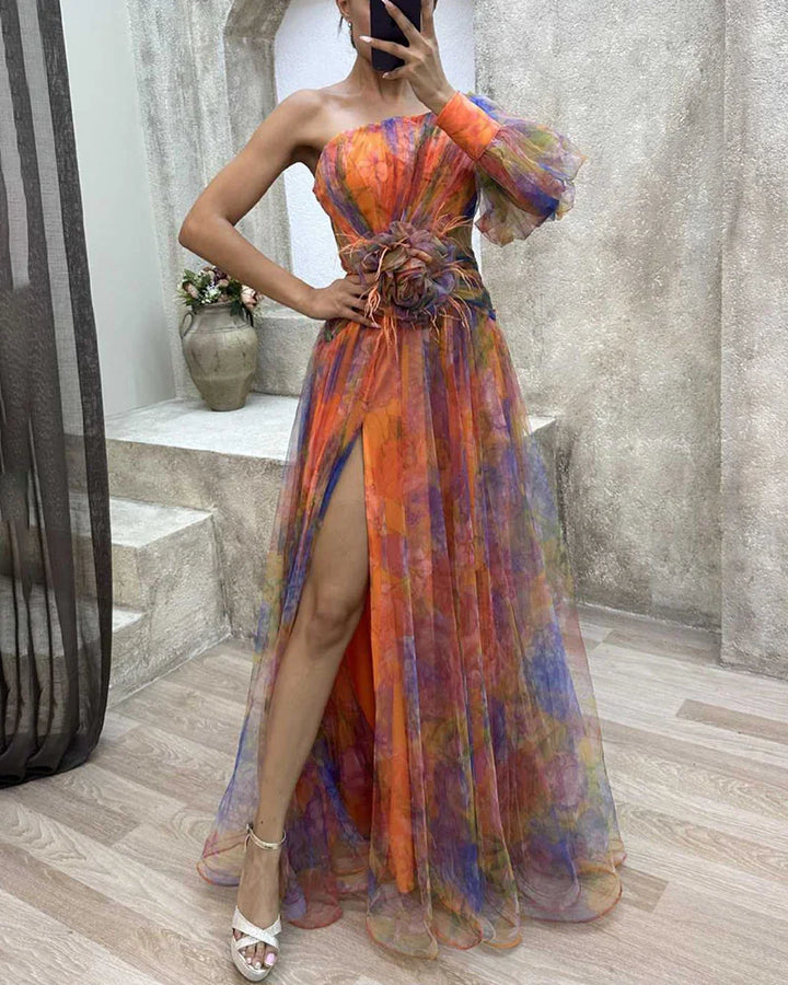 Savannah – Elegant Split Dress