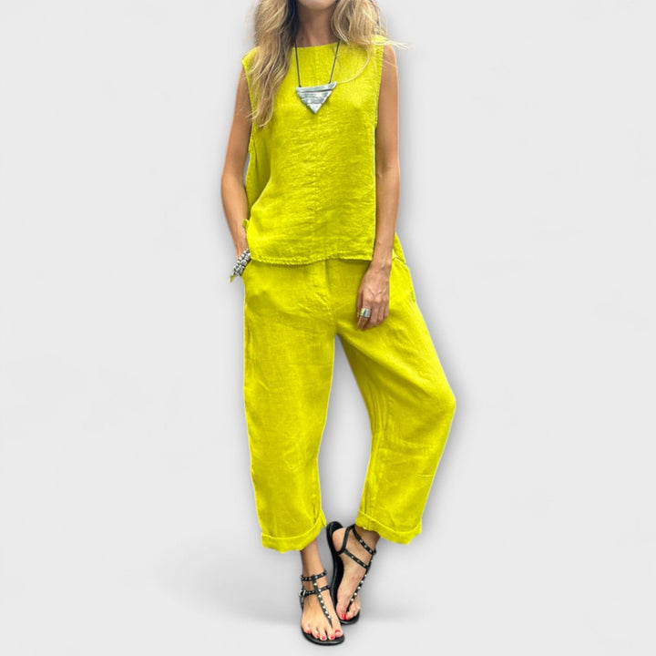 Jennifer – Relaxed Cotton-Linen Outfit