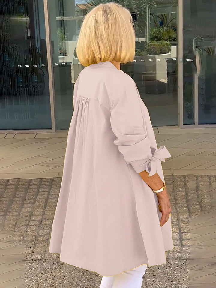 Isalyn – Flattering Cotton Jacket with Stand Collar
