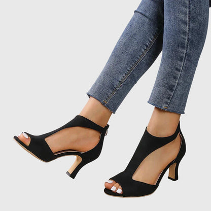 Delfina | Women's Orthopedic Heels with Stable Heel and Stretch Fit