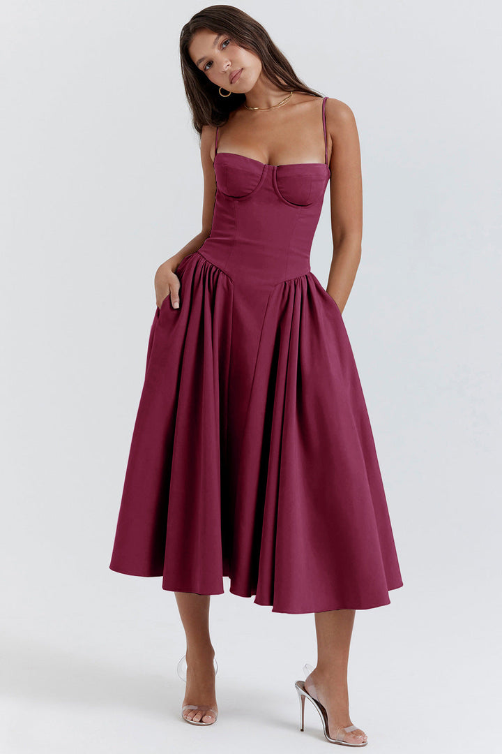 Emma | Waist-Enhancing Midi Dress
