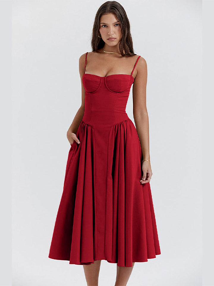 Emma | Waist-Enhancing Midi Dress