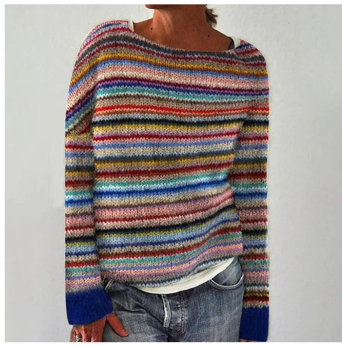 Lexi – Retro Nordic Pattern Autumn Jumper