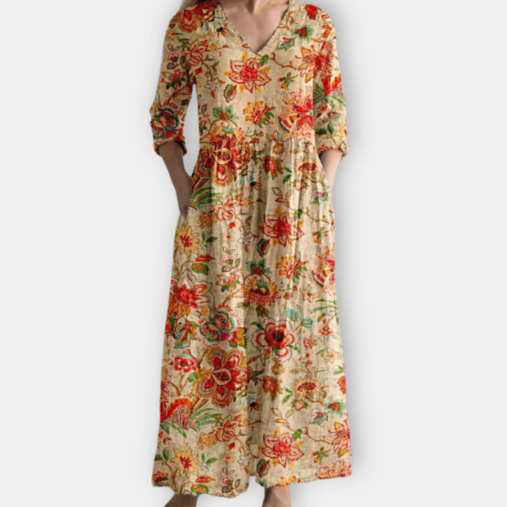 Gilded – Maxi Dress with Effortless Boho Beauty