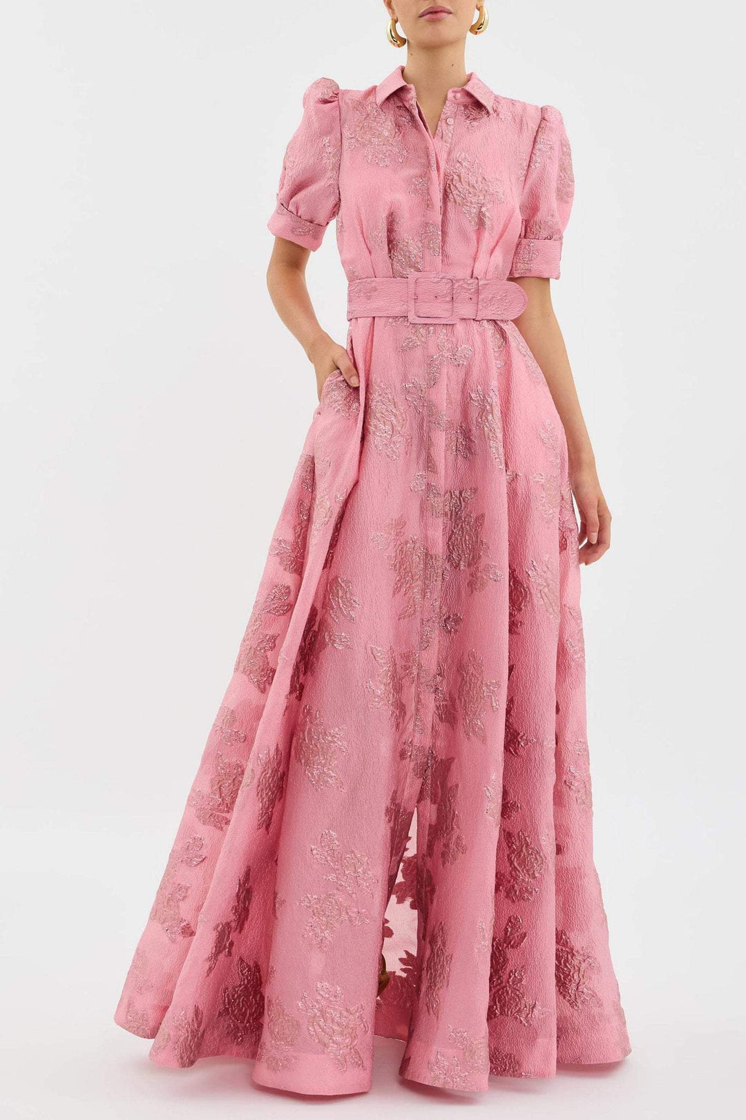 Anabella - Short Puff Sleeves Dress