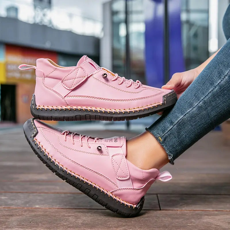 Saela | Women's Wide-Fit Orthopedic Slip-On Sneakers with Elastic Side Panels