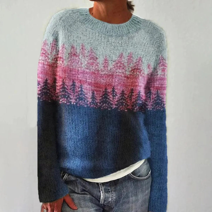 Lexi – Retro Nordic Pattern Autumn Jumper